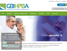 Tablet Screenshot of gbihpba.org.uk